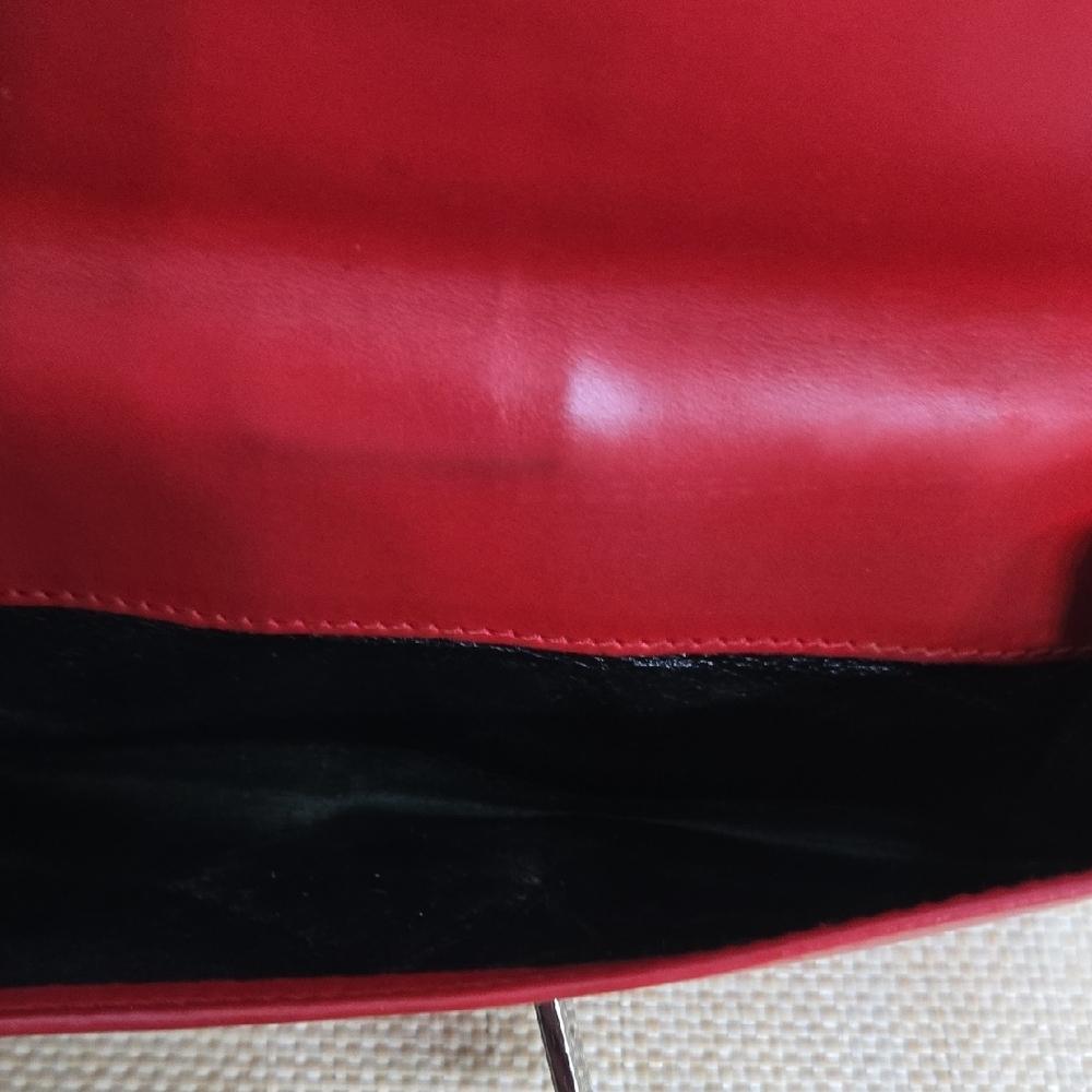 Gucci Red Leather Women's Clutch - Picture 8 of 14